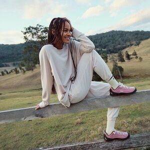 36/37. FP Movement by Free people Tofu Lounge Pants in Cream